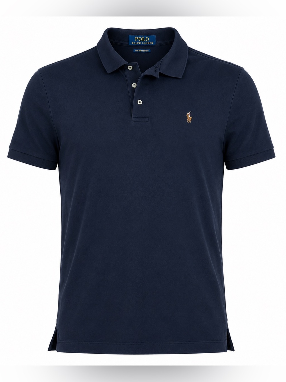 Polo Ralph Lauren Custom Slim Fit Black Polo Shirt Men’s XL Classic Flesh Pony